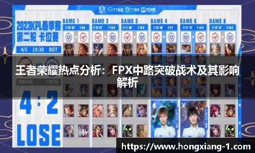 王者荣耀热点分析：FPX中路突破战术及其影响解析